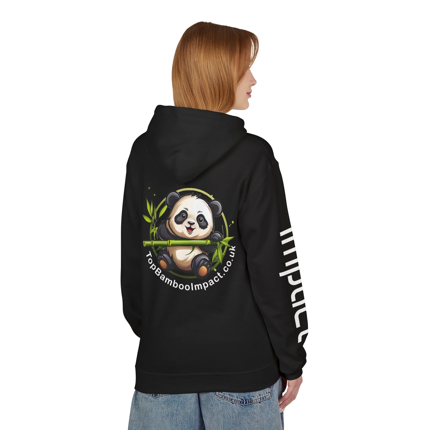 Panda Fleece Hoodie - Cozy Unisex Pullover, Perfect Gift for Animal Lovers, Eco-Friendly Apparel.