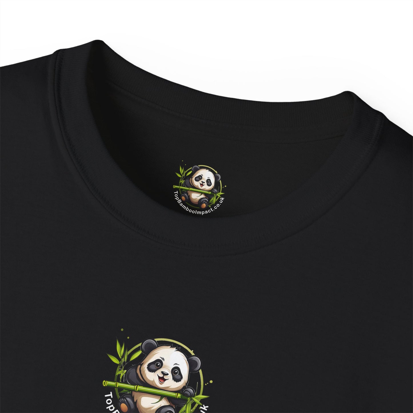 TopBambooImpact Panda Tee, Unisex T-Shirt, Animal Lover Gift, Casual Wear, Eco-Friendly Apparel.