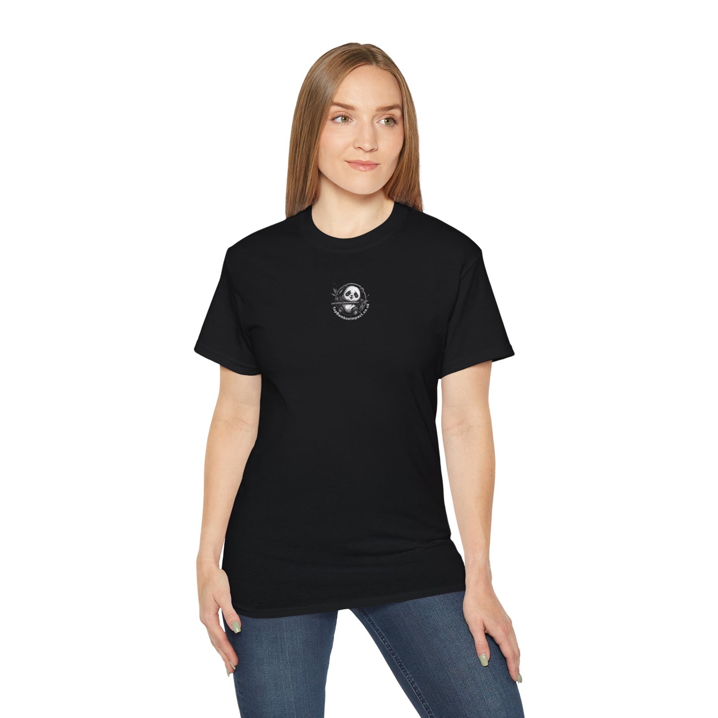 Panda Colour Explosion Tee, Large Panda Image on Rear of Tee, Unisex T-Shirt, Animal Lover Gift, Casual Wear, Eco-Friendly Apparel.