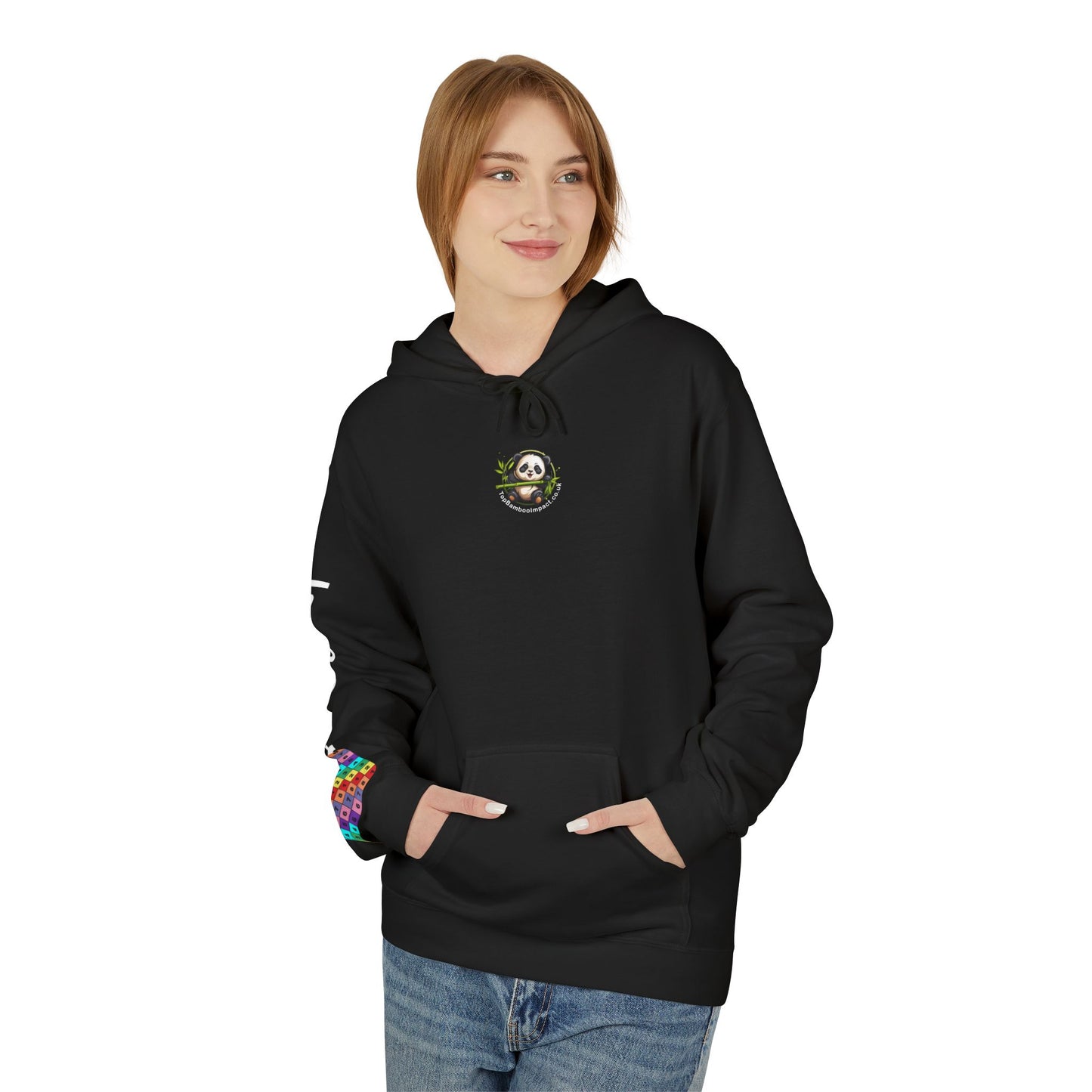 Panda Fleece Hoodie - Cozy Unisex Pullover, Perfect Gift for Animal Lovers, Eco-Friendly Apparel.