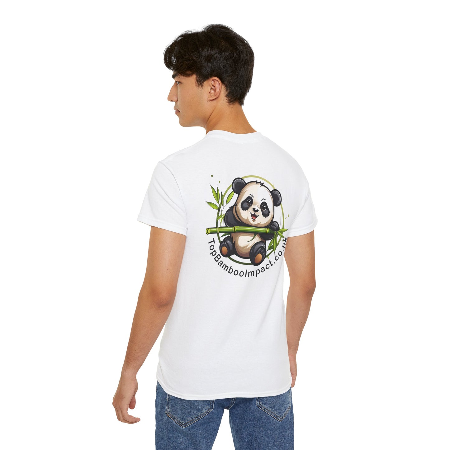 TopBambooImpact Panda Tee, Unisex T-Shirt, Animal Lover Gift, Casual Wear, Eco-Friendly Apparel.