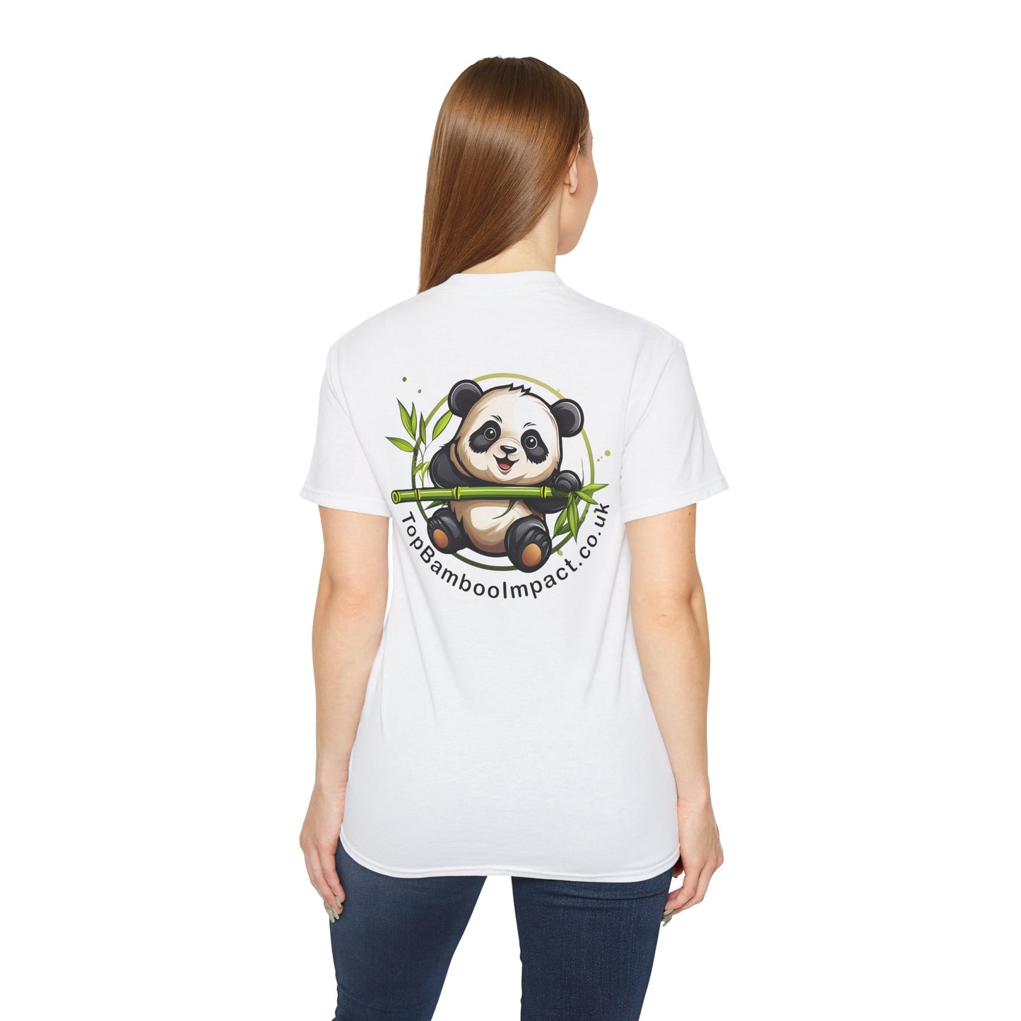 TopBambooImpact Panda Tee, Unisex T-Shirt, Animal Lover Gift, Casual Wear, Eco-Friendly Apparel.