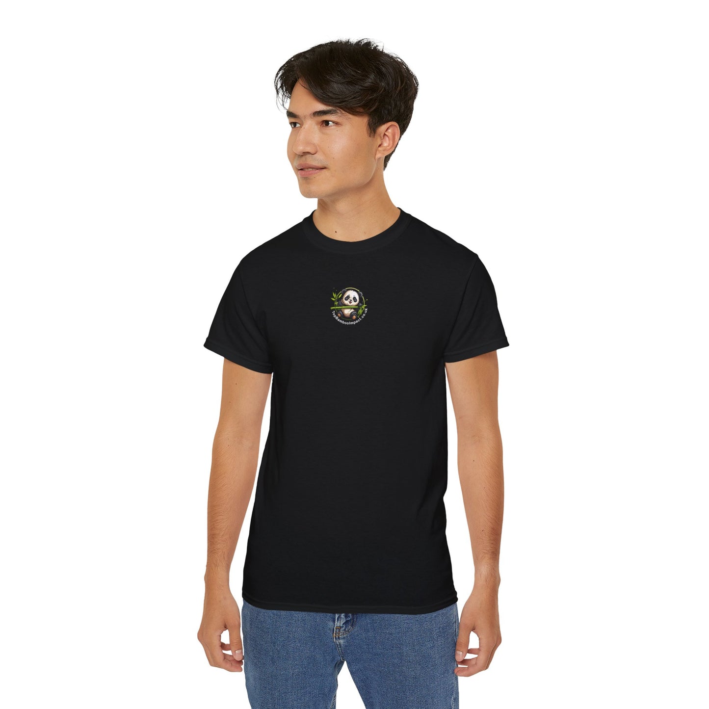 TopBambooImpact Panda Tee, Unisex T-Shirt, Animal Lover Gift, Casual Wear, Eco-Friendly Apparel.