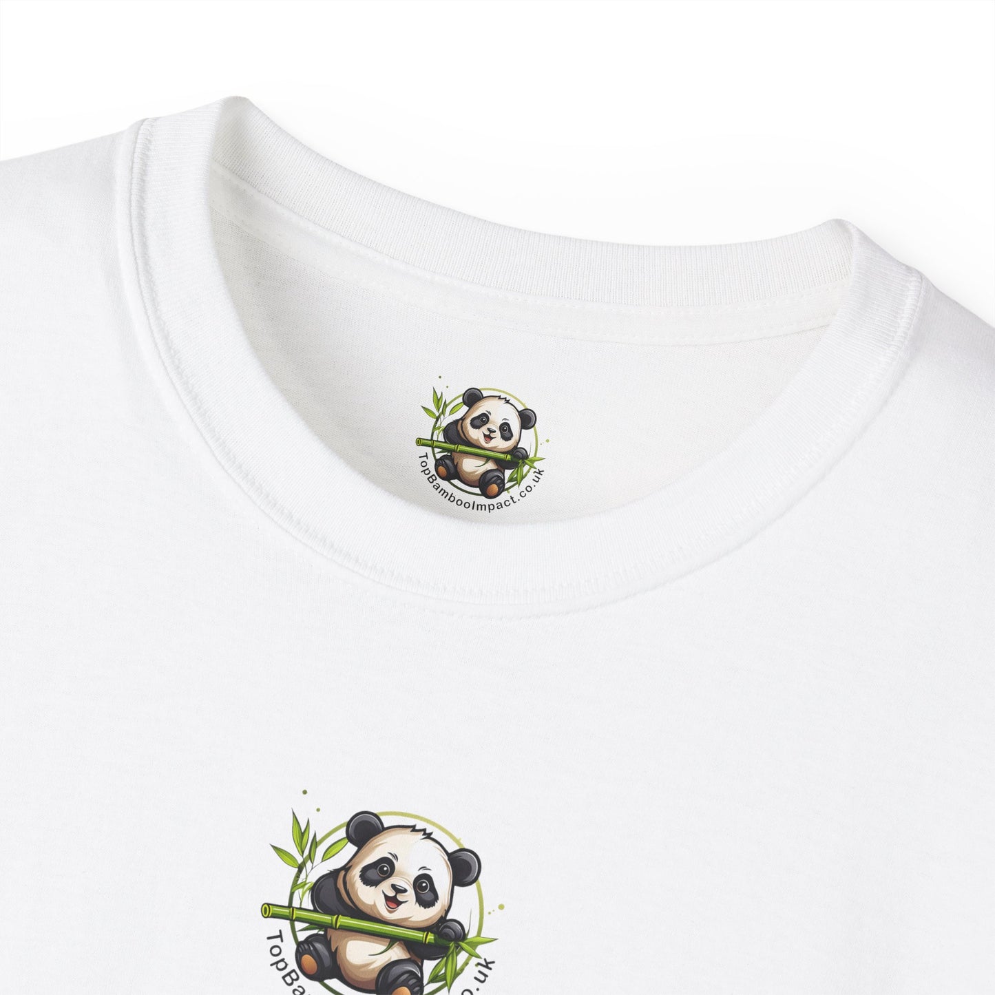 TopBambooImpact Panda Tee, Unisex T-Shirt, Animal Lover Gift, Casual Wear, Eco-Friendly Apparel.