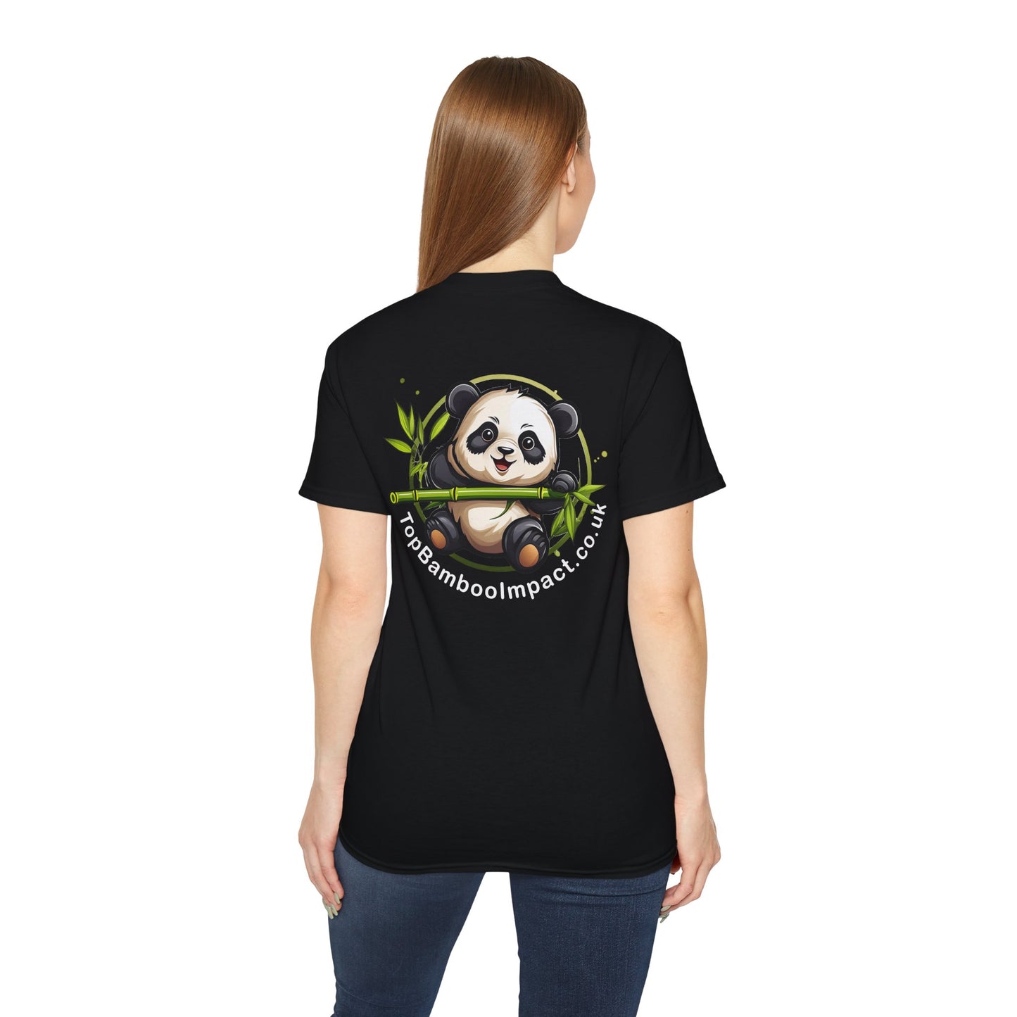 TopBambooImpact Panda Tee, Unisex T-Shirt, Animal Lover Gift, Casual Wear, Eco-Friendly Apparel.